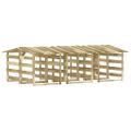 vidaXL Pergola so strechami 6 ks 100x90x100 cm impregnované borovicové drevo
