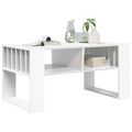 vidaXL Konferenčný stolík Biela 92 x 49,5 x 45 cm Kompozitné drevo
