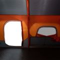 vidaXL Rodinný stan, 9 osôb, sivo oranžový, rýchloupínací, vodoodolný