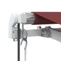 vidaXL Automaticky zaťahovacia markíza burgundská 350x250 cm