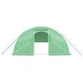 vidaXL Fóliovník s oceľovým rámom zelený 40 m² 10x4x2 m