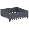 vidaXL Obrubník trávnika 60 x 60 x 20 cm Oceľ Antracitová