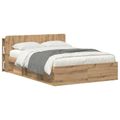 vidaXL Čelo postele skrinka Dub artisan 160 cm Kompozitné drevo