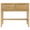 vidaXL Konzolový stolík FLORO hnedý 89,5x36,5x73 cm borovicový masív