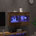 vidaXL TV nástenná skriňa 98,5 x 30 x 60,5 cm Staré drevo