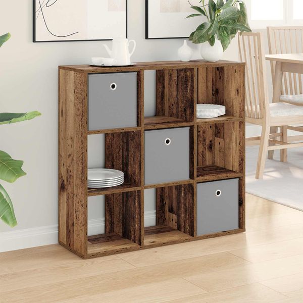vidaXL Servírovacia skriňa so zásuvkou Staré drevo 88,5 x 29 x 84,5 cm