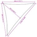 vidaXL Tieniaca plachta 160 g/m² červená 3x4x5 m HDPE