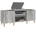 vidaXL Skrinka na platne sivá sonoma 121x38x48 cm kompozitné drevo