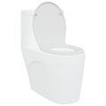 vidaXL WC sedadlo Biela 47 x 37 x 4 cm Duroplast