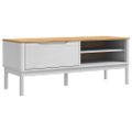 vidaXL Lavica do chodby FLORO Biela 115 x 40 x 45 cm