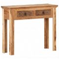 vidaXL Konzolový stolík 90,5x30x75 cm masívne akáciové drevo a recyklované drevo