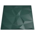 vidaXL Nástenné panely 48 ks 50 x 50 cm Zelená XPS Pena