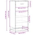 vidaXL Regál na topánky dub sonoma 48x38x97,5 cm spracované drevo