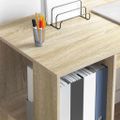 vidaXL Stôl Sonoma dub Kompozitné drevo 130 x 50.5 x 75 cm