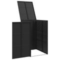 vidaXL Kôš na odpadky Čierna 65 x 80 x 115 cm Polyetylén