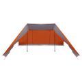 vidaXL Tipi stan 12-miestny Šedá a oranžová taft