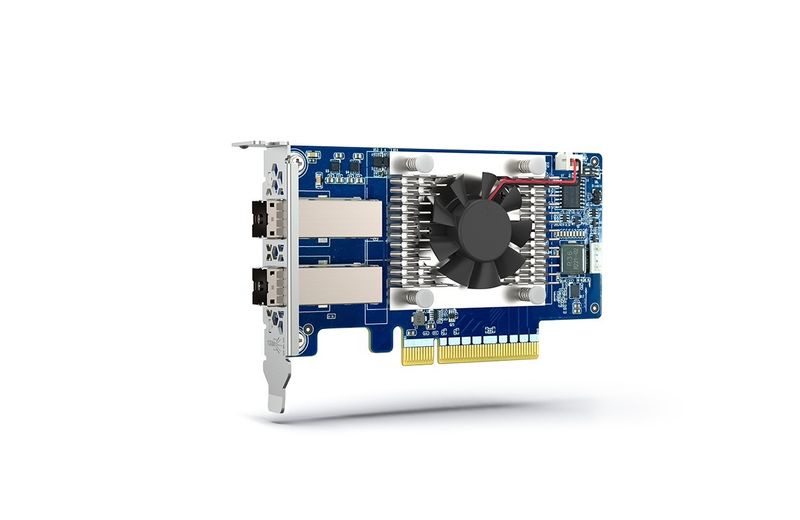 QNAP 2-port miniSAS HD hosť bus adaptér, Broadcom Aero SAS3808, PCIe 4.0 x 8 pre TL SAS JBOD series