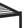 vidaXL Kovový posteľný rám bez matraca dub sonoma 90x200 cm