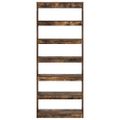 vidaXL Knižnica 6 úrovní 80 x 30 x 198 cm Kompozitné drevo Dymová dub