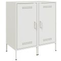 vidaXL Komody 2 ks biele 36x39x79 cm oceľ