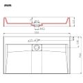 vidaXL Umývadlo z minerálneho/mramoroveho odliatku 80x46x11 cm biele