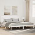 vidaXL Extra dlhá posteľ bez matraca biela 180x210 cm masívne drevo