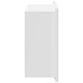 vidaXL Sprchový výklenok Biela 30 x 20 x 9,5 cm Nehrdzavejúca oceľ