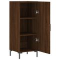 vidaXL Komoda hnedý dub 34,5x34x90 cm spracované drevo