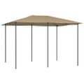 vidaXL Altánok 3x4x2,6 m sivohnedý 160 g/m²