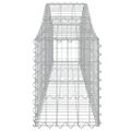 vidaXL Oblúkový gabionový kôš 5 ks 200x30x40/60 cm pozinkované železo