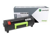 Vysoká výťažnosť - čierna - originálna - kazeta s farbivom - pre Lexmark MS417dn, MX417de