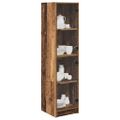 vidaXL Highboard Staré drevo 35 x 37 x 142 cm Kompozitné drevo