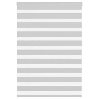 vidaXL Zebra roleta svetlosivá 100x150cm šírka látky 95,9 cm polyester