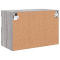vidaXL TV nástenná skrinka s LED svetlami sivá sonoma 60x30x40 cm