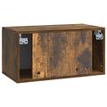 vidaXL Nástenná TV skrinka 59,5 x 31 x 30 cm Dymový dub