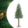 vidaXL Úzky vianočný stromček Zelená 180 cm