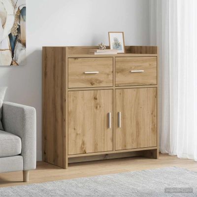vidaXL Servírovacia skriňa Dub artisan 75 x 36 x 80 cm