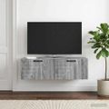 vidaXL Nástenná TV skrinka Nástenný Sivá sonoma 98 x 31 x 30 cm
