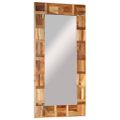 vidaXL Nástenné zrkadlo recyklované drevo 60x110 cm