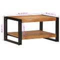 vidaXL Konferenčný stolík 70x50x38 cm akáciový masív