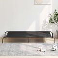 vidaXL Vyvýšená posteľ pre psa čierna 150x90x20 cm Oxford Fabric Steel
