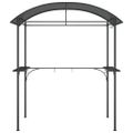 vidaXL Grilovací altánok s policami antracitový 220x115x230 cm oceľ