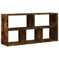 vidaXL Nástenná polica dymový dub 100x25x50 cm kompozitné drevo