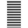 vidaXL Zebra roleta čierna 85x150 cm šírka látky 80,9 cm polyester