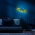 Neónové LED svetlo SATURN žltá modrá Bat + USB FLNE11 Forever Light
