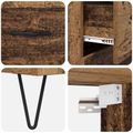 vidaXL Highboard 2 ks Staré drevo 69,5 x 34 x 180 cm