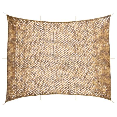 vidaXL Maskovacia sieť s úložnou taškou 618x512 cm piesková