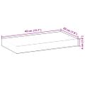 vidaXL Plávajúce police 3 ks 40x20x4 cm neošetrené masívne drevo akácia