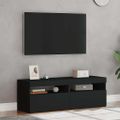 vidaXL TV skrinky s LED svetlami 2 ks čierne 60x35x40 cm