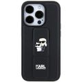Puzdro Karl Lagerfeld pre iPhone 11 KLHCN61GSAKCPK čierne HC GRIPSTAND SAFFIANO KC PINS